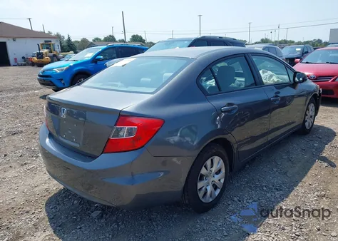 2012 Honda Civic Lx из США, поврежденный, VIN 2HGFB2F55CH308205